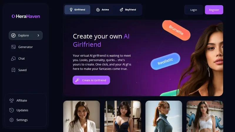 Captura de pantalla de HeraHaven