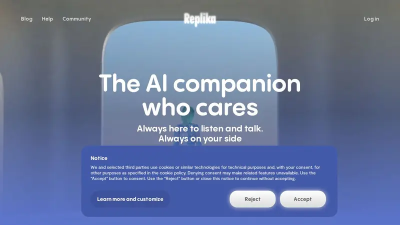 Captura de pantalla de Replika